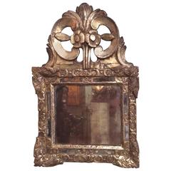 Louis XIV Mirror 'Mecca' Gilt-Varnished Silvered, 18th Century, Provence France
