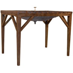 19th Century English Dairy Skimming Table