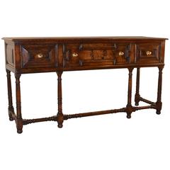 Late 19th Century English Geometric Sideboard
