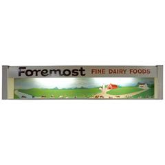 Vintage 1950s Foremost Fine Dairy Food Advertising Sign