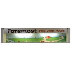 1950s Foremost Fine Dairy Food Advertising Sign