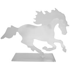 Acrylic Thoroughbred Sculpture, 1985