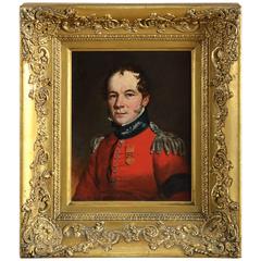 Used Portrait of an Officer Wearing the Waterloo Medal, Circle of Richard Livesay