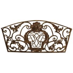 Used 18th Century Forged Iron Gate from Bordeaux, France