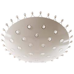 German Bowl Flush Mount Ceiling Light, 50s By L.A. Riedinger (Four Available)