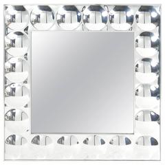 Vintage Mid-Century Modern Bubble Mirror by Turner