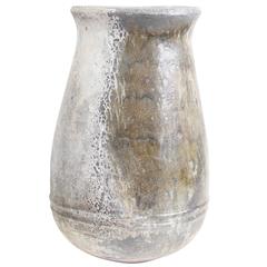 Very Large Ash-Glazed Terracotta Urn