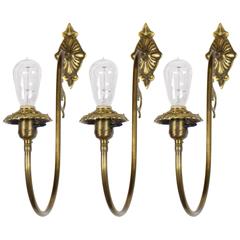 Antique Converted Gas-Electric Victorian Wall Sconces