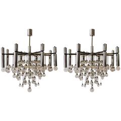 Pair of Sciolari Chandeliers 8