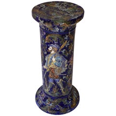Column in Cobalt Blue Ceramic, 1950s
