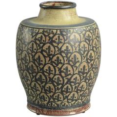 Earthenware Vase by Gudrun Meedon