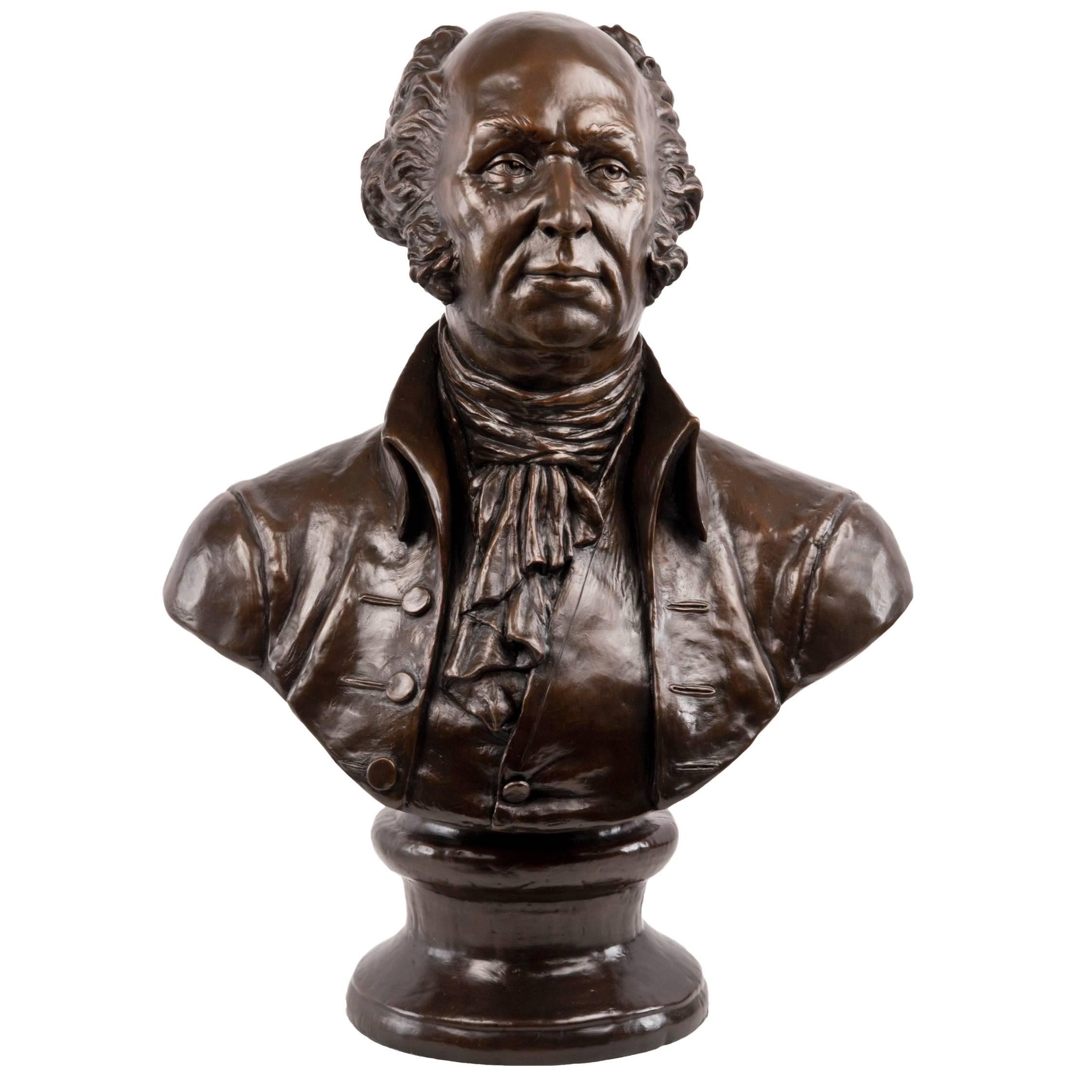 Bronze Bust of John Adams by Bill Sturgis For Sale