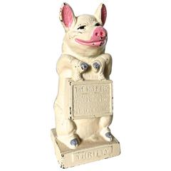 Vintage "The Wise Pig" Still Bank, circa 1930