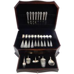 Valdres by Marthinsen Sterling Silver Flatware Set Service 46 Pieces