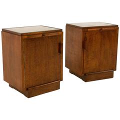 Stylish Pair of Art Deco Nightstands, 1930s