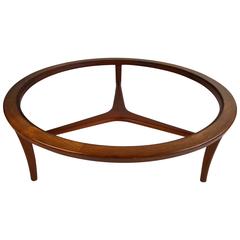 Mid-Century Modern 'Mercedes Benz" Teak Cocktail Table