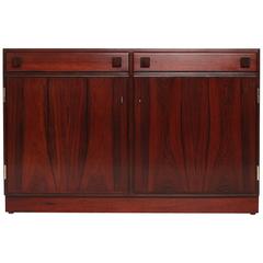 Chic Rosewood and Brass Chest by O. Bank Larsen