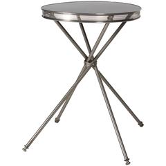 Steel Crossed Leg Side Table, French, circa 1950 7