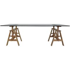 Large Working Table by Castiglioni for Zanotta