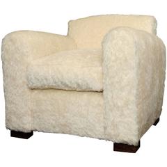 Single Upholstered Club Chair by Jean Royère, French, 1940s 10