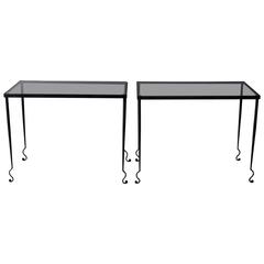 Dolt Wrought Iron French Side Tables