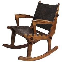 Ecuadorian Rocking Chair by Angel Pazmino for Muebles De Estilo, circa 1960