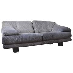 Saporiti Suede Sofa