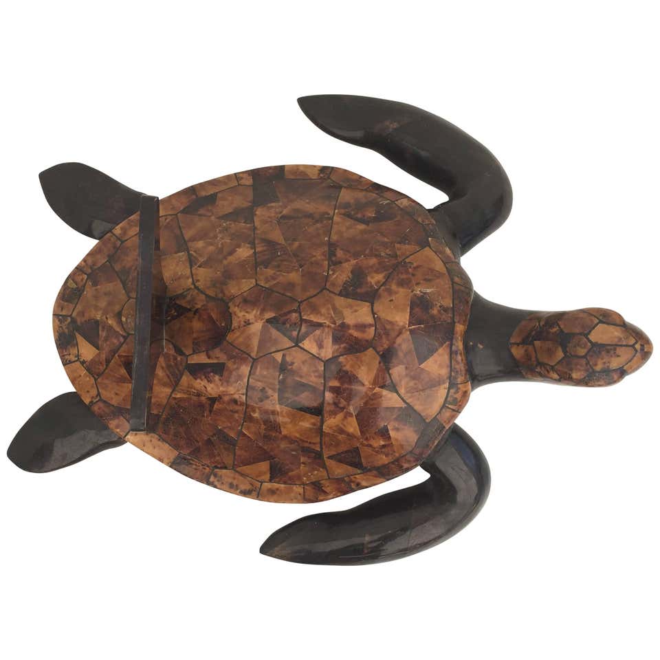 Tessellated Coconut Shell Turtle Coffee Table at 1stDibs | coconut ...