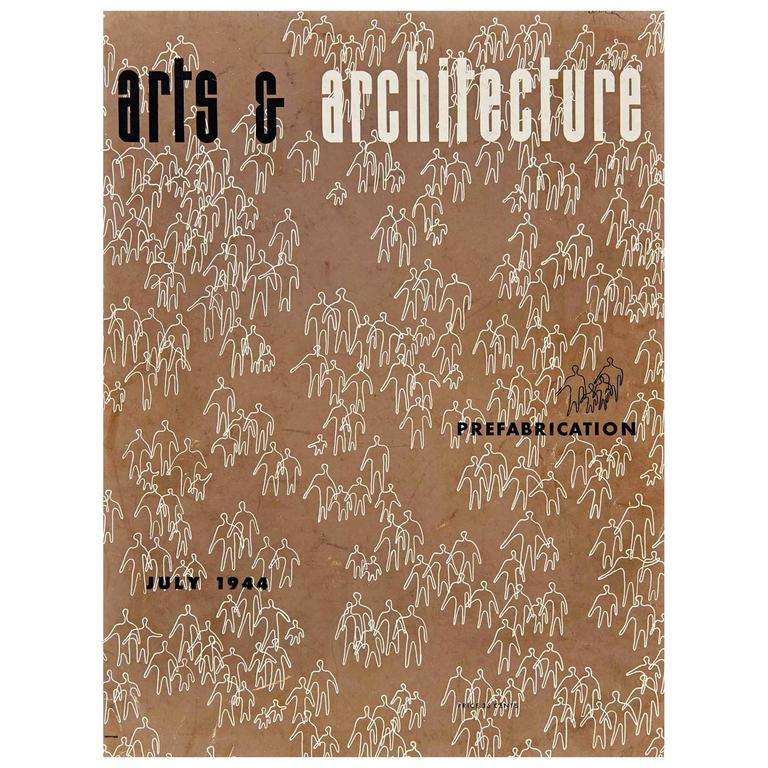 1944 "Arts and Architecture" Magazine Cover by Ray Eames at 1stDibs arts and architecture