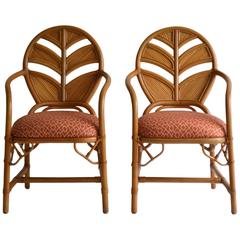Pair of Hollywood Regency Style Hall Chairs 