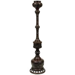19th Century Antique Japanese Meiji Bronze Floor Lamp 5