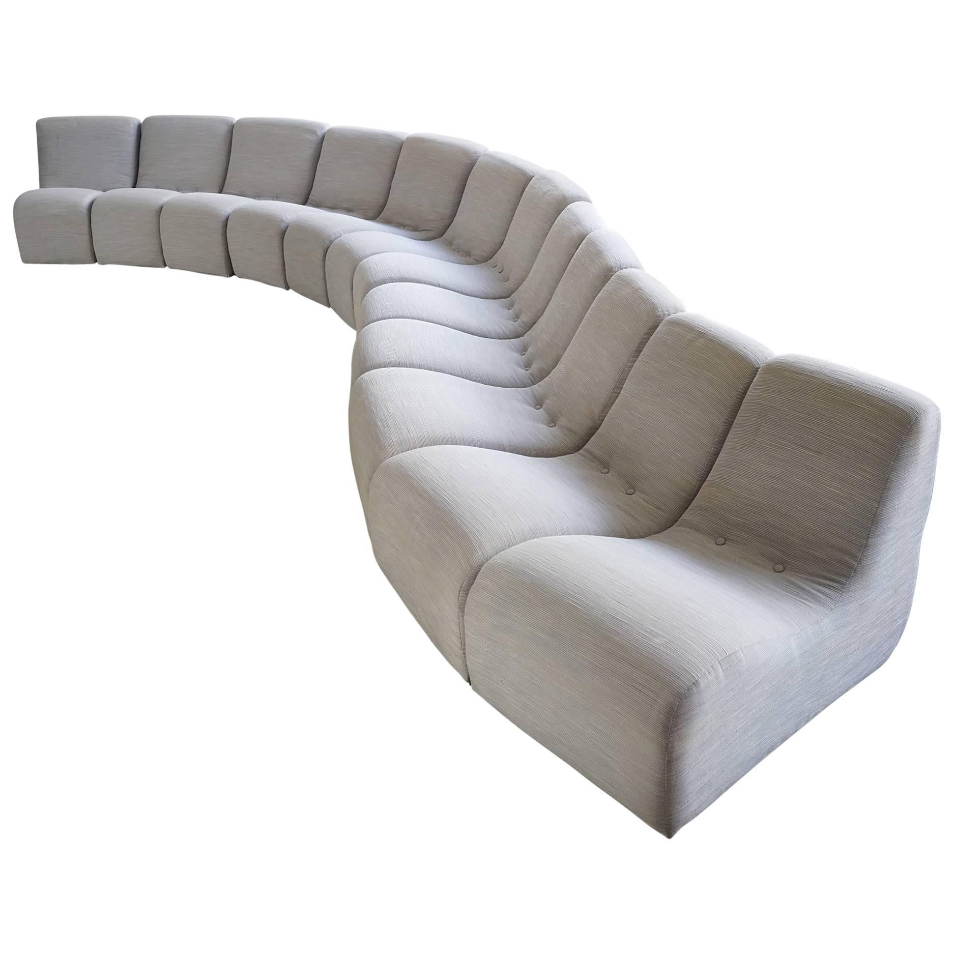 Serpentine Sectional by Milo Baughman