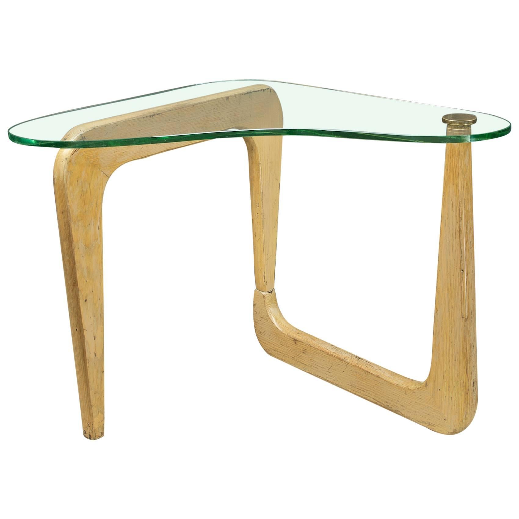 Mid-Century Biomorphic Louis Sognot style Atomic Boomerang Table