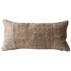 Miao Dowry Textile Cushions in Muted Colors Lumbar