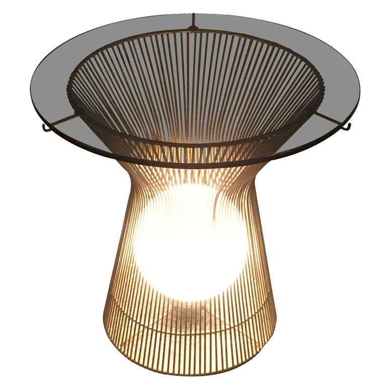 lamp on side table