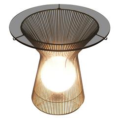 Laurel Lamp End/Side Table in Style of Warren Platner