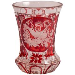 Biedermeier Glass Goblet