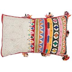 Vintage Gujarati Quilted Pillow, Small