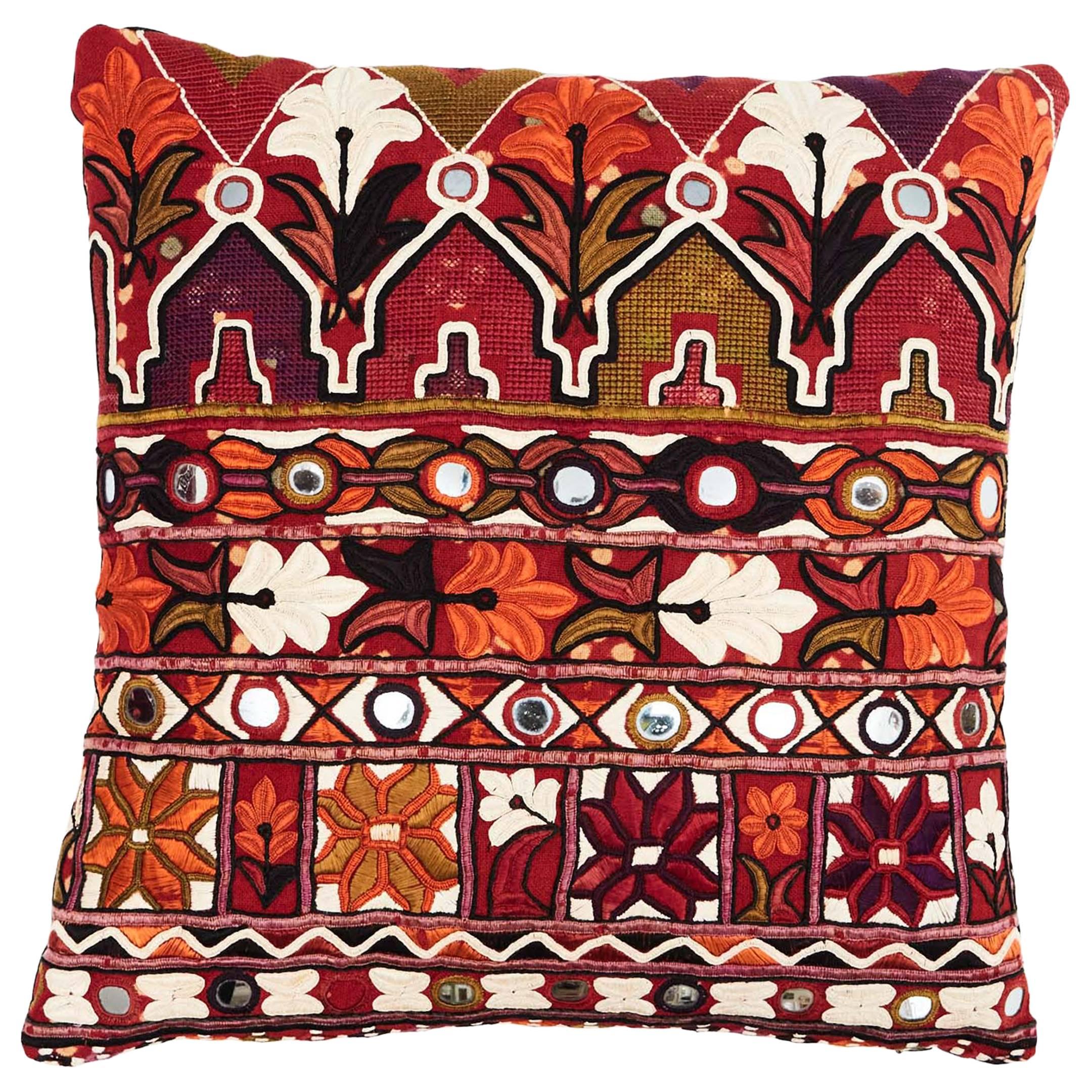 Vintage Indian Shisha Pillow For Sale