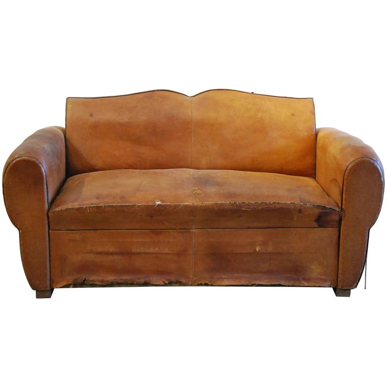 French Leather Sofa 1920 For At 1stdibs French Leather Sofa 1920 For At
