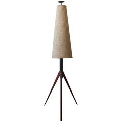 1950s Scandinavian Tripod Floor Lamp