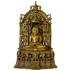 Silver Inlaid Bronze Jainist Shrine, 18th Century