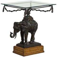 Maitland-Smith Designed Elephant Side Table, 1970s