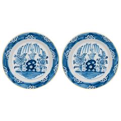 Antique Blue and White Delft Chargers 12