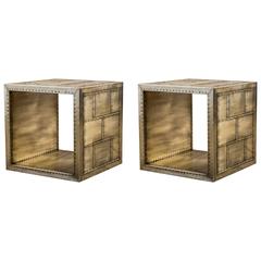 Gold Rivet Side Tables