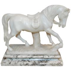 19th Century Grand Tour Marble Horse Figure