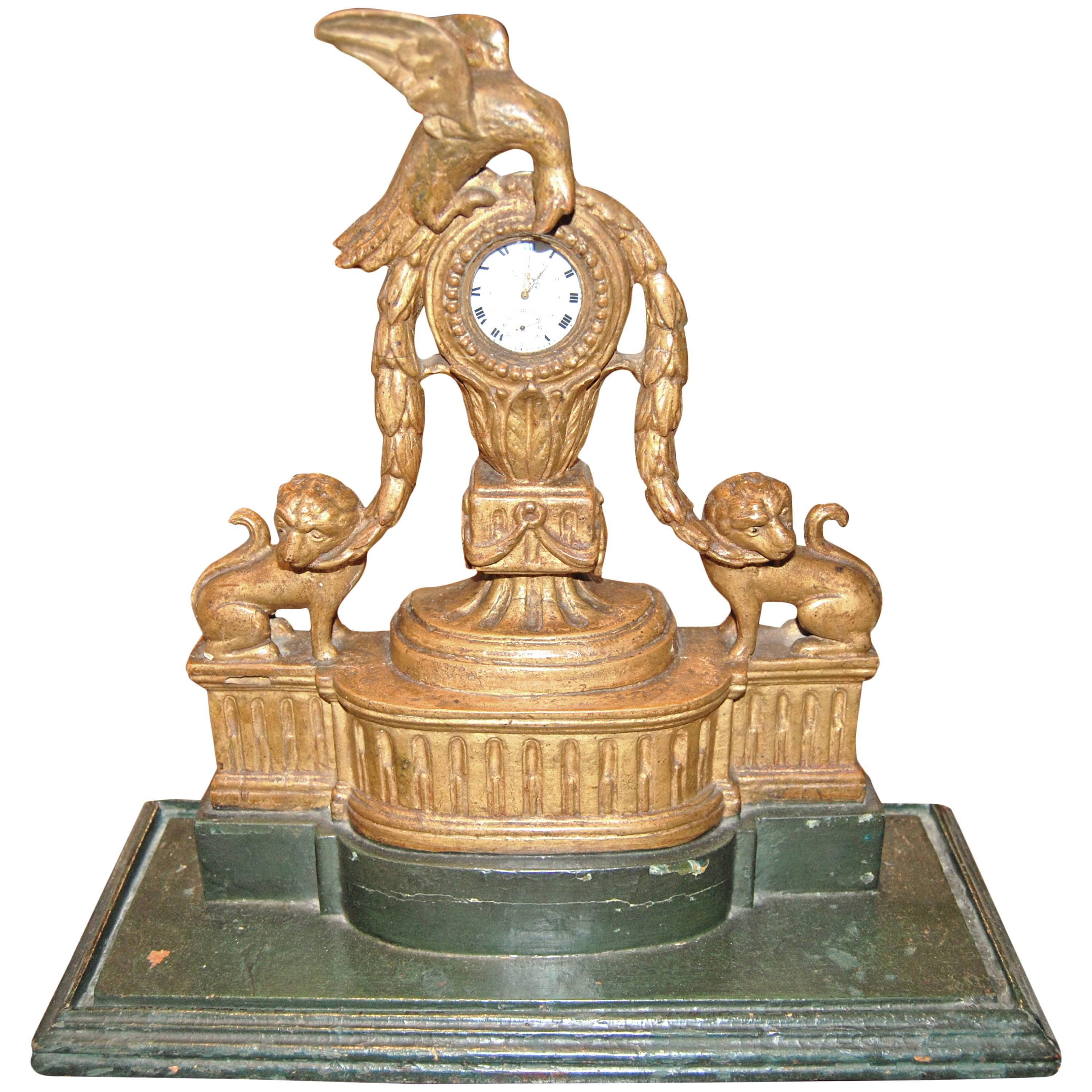 19th Century Giltwood Watch Holder For Sale