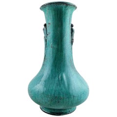 Svend Hammershøi for Kähler, HAK, Glazed Stoneware Art Pottery Vase, 1930s
