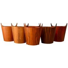 Vintage P. S. Heggen Wastebaskets by Einar Barnes, 1965