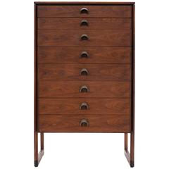Rare Jens Risom Tall Chest of Drawers